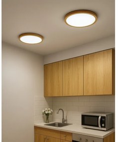 Plafonieră LED 24W, 230V, 3000/4000/6500K, Ø 30 cm, bej