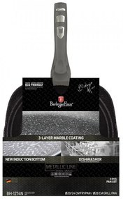 Set 3 tigai marmorate (3 straturi) Carbon Metalic Line Berlinger Haus BH 1274N