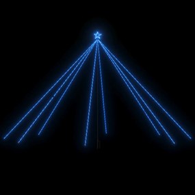 Cascada lumini brad Craciun 800 leduri albastru 5 m, int. ext. 1, Albastru, 500 cm, straight led style