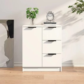 Servanta, alb, 60x30x70 cm, lemn prelucrat 1, Alb