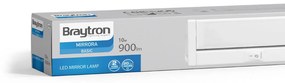 Aplica LED Mirrora BR-BN12-00633, 10W, 900lm, lumina rece, IP20, argintie, Braytron