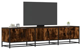 vidaXL Comodă TV, stejar fumuriu, 180x35x41 cm, lemn prelucrat