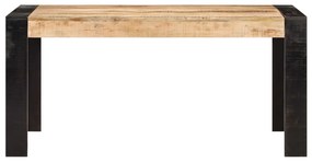 Masa de bucatarie, 160 x 80 x 76 cm, lemn masiv de mango 1, Maro deschis, 160 x 80 x 76 cm