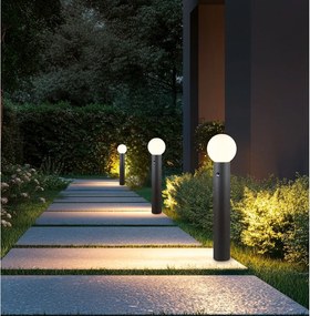Corp de iluminat pentru exterior cu stâlp de fixare cu senzor de mișcare ø 18 cm Mures – Trio