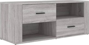 vidaXL Comodă TV, gri sonoma, 100x35x40 cm, lemn prelucrat