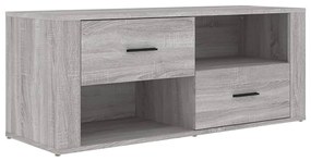 823105 vidaXL Comodă TV, gri sonoma, 100x35x40 cm, lemn prelucrat