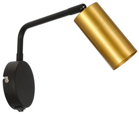 Lampă de perete TINA 1xGU10/15W/230V neagră/aurie
