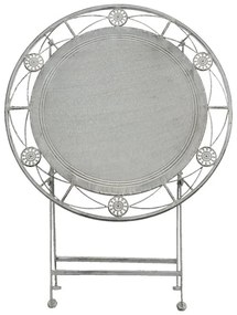 Set masa si 2 scaune bistro, din metal, aspect vintage
