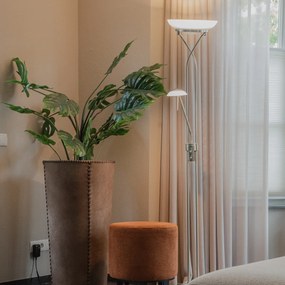 Lampă de podea din oțel cu LED și dimmer cu lampă de citit - Empoli