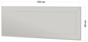 Oglindă Nady White 40 x 120 cm
