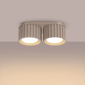 Sollux SL.1818 - Spot AURA cu 2 socluri GX53, 10 W, 230 V, taupe
