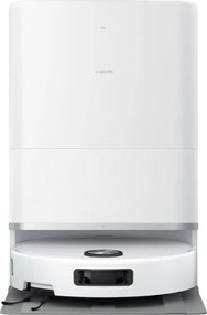 Aspirator robot Xiaomi Robot Vacuum 5 EU OV31GL, 55 W, 20000 Pa, 140 min, recunoaștere AI, stație automată de spălare și uscare, navigație laser dToF, apă caldă 80 °C, alb