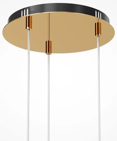 Lustra LED suspendata design modern decorativ Drop 3L auriu