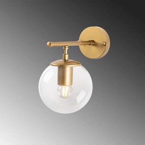 Aplica de Perete Roe - 10720, Soclu E14, Max. 40W, Culoare Auriu