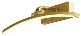 Aplica de perete LED pentru oglinda sau tablou Santorini alama, L-40cm