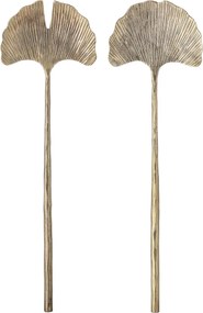 Set de 2 tacâmuri pentru salată din alamă antichizată, 32×4 cm, „Lyas"