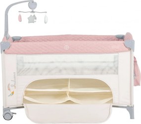 Patut pliant transformabil in tarc copii NOVOKIDS™ Indiana NEST, 62X125 cm, 2 Niveluri, Jucarie Carusel muzical, Fermoar acces lateral, Geanta bebe,
