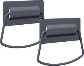 vidaXL Mânere pentru dulap 2 pcs Antracit 85 x 45 mm Metal