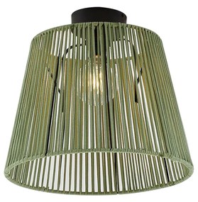 Plafonieră de exterior cu frânghie verde IP54 - Jayla