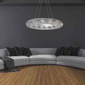 Lustra ovala design LUX cristal Vesuvius 10L