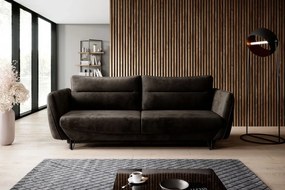 Canapea tapitata, extensibila, cu spatiu pentru depozitare, 236x90x95 cm, Silva 02, Eltap (Culoare: Cafeniu pepit / Vero 18)