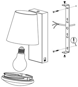 Eglo 97484 - LED Aplica perete exterior CALDIERO-C 1xE27/9W/230V crom mat