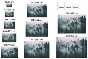 Tapet autoadeziv magnolie cu fundal abstract