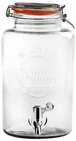 Borcan cu robinet pentru băuturi răcoritoare Kilner, 5 L