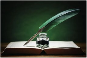 Tablou cu stilou sriind (90x60 cm)