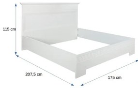 Pat Verona Bianco, Alb, 160 x 200 Cm