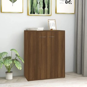 815380 vidaXL Servantă, stejar maro, 60x30x75 cm, lemn compozit