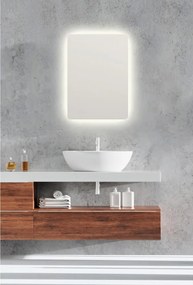 Oglindă de perete cu led 50x70 cm Luna – Mirrors and More