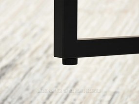 Masă de sufragerie Bird (nuc + negru). 1111741