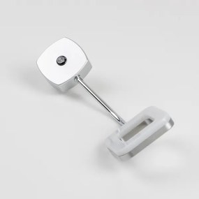 Lampă de perete cu priză LED/3,2W/230V crom mat