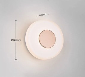 Aplică de perete bej LED cu intensitate reglabilă ø 22 cm Celeste – Trio