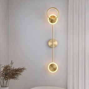 Aplica LED , Y Gold, 13W, Auriu/Alb