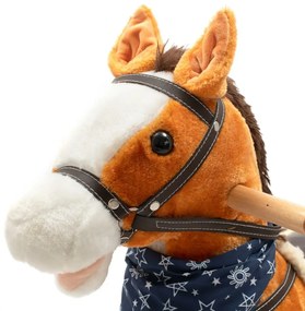 Cal balansoar cu melodie si esarfa Baby Mix Zeus,68 x 55 cm