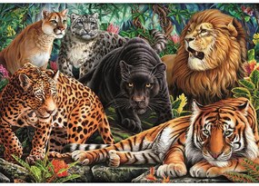 Animale Wild Cats Puzzle Compact de 500 de piese Clementoni