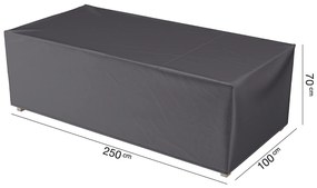 Husa mobilier gradina AeroCover pentru canapea, 250x100x70 cm, dreptunghiulara, antracit