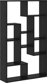 vidaXL Dulap pentru cărți Stejar Negru 72 x 20 x 102,5 cm