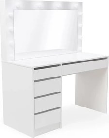 Măsuță toaletă Velinio XL 120 cm - alb