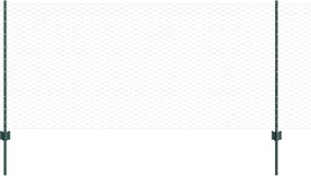 vidaXL Gard cu Stâlp Verde 1 x 25 m Oțel