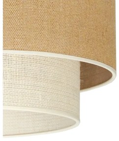 Lustră aplicată Duolla YUTE BOHO 3xE27/15W/230V d. 60 cm maro/gri