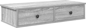 vidaXL Raft de perete cu sertare Gri Sonoma 80x31x17 cm Lemn prelucrat