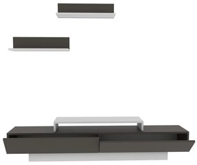 Mobilier living Lusalona (alb + maro). 1107305