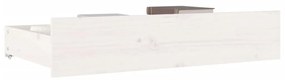 Sertare pentru pat, 4 buc., lemn masiv de pin Alb, 90 x 57 x 18 cm