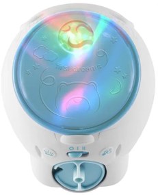 Chicco Proiector copii 2în1 POLAR BEAR, 3xAA, albastru