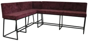 Bancheta bar din material ✔ model LUNA R | Dimensiuni: 200x71x119x75 cm