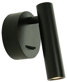 Aplica moderna cu spot LED directionabil Hotel negru