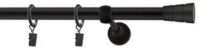 Galerie SIMPLA PRINDERE PERETE 19 mm BASIC NEGRU (Alege marime: 300 cm)
